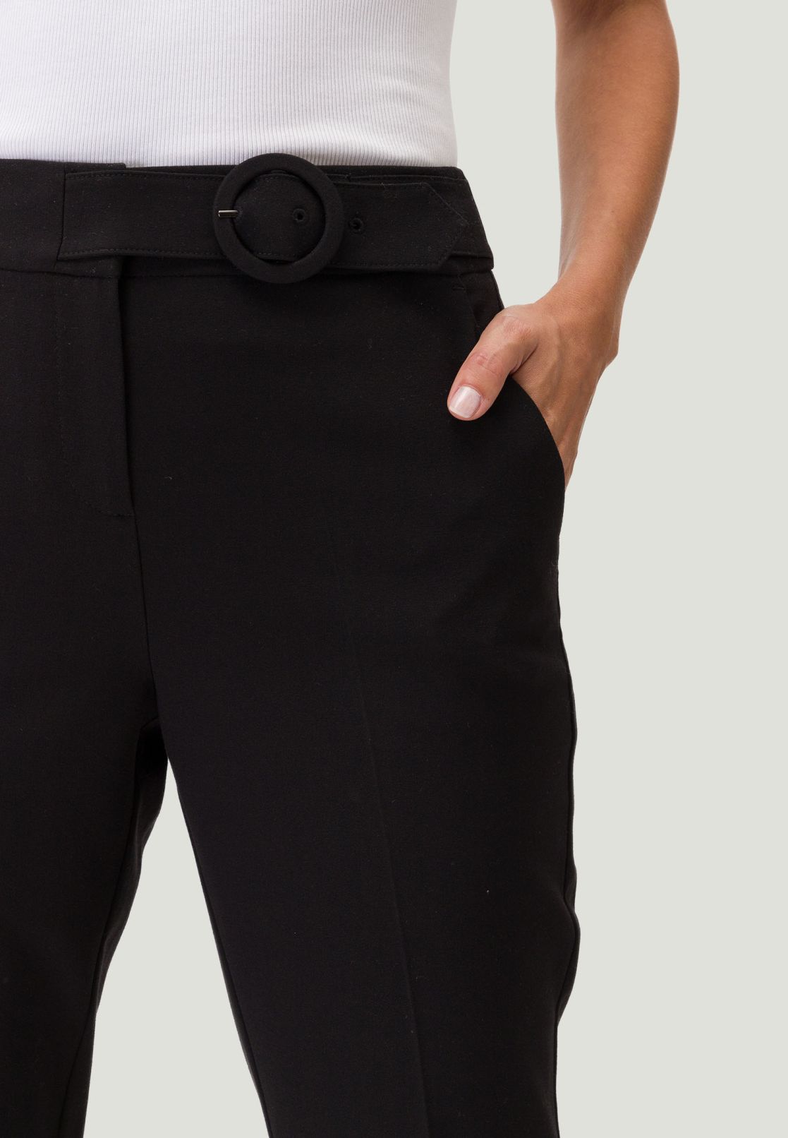 Stoffhose mit Gürtel 28 Inch