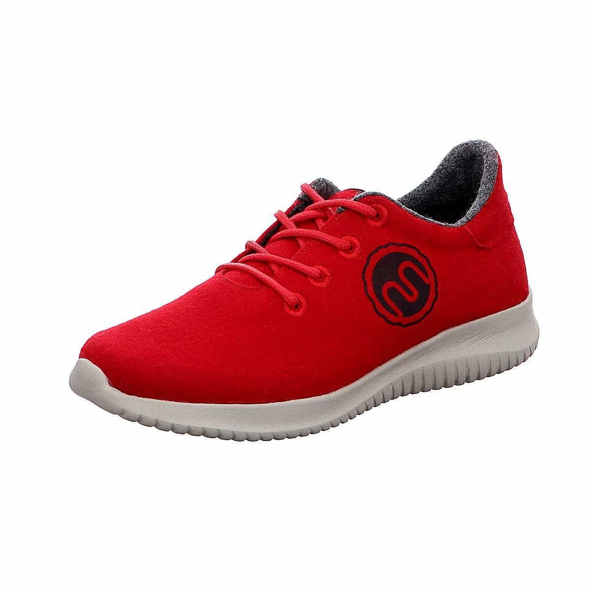 GEMINI Freizeit Schnürer rot Schnürhalbschuh, rot