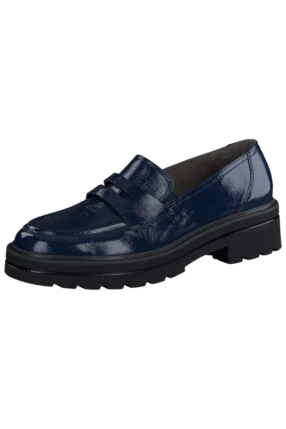 Paul Green  Flacher Schuh - Blau - Blockabsatz