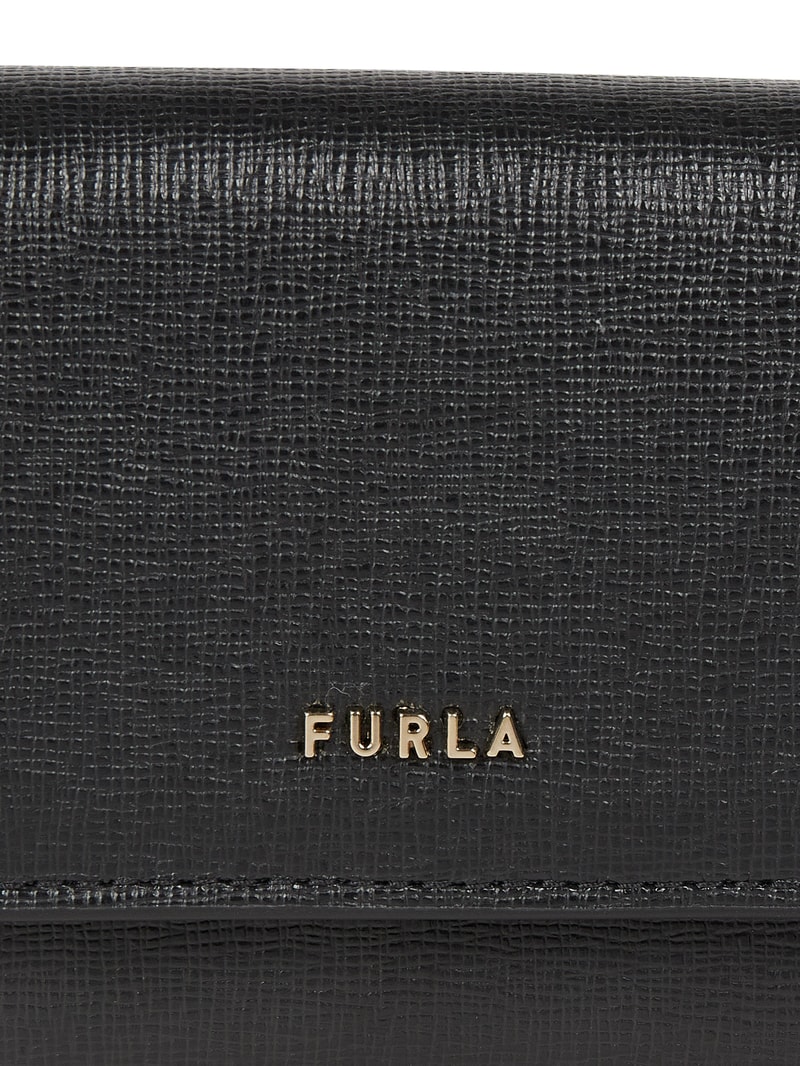 Portemonnaie aus Leder in schwarz