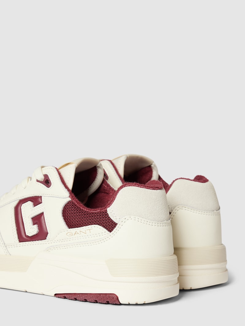 Sneaker mit Kontrastbesatz Modell 'Ellizy' in offwhite