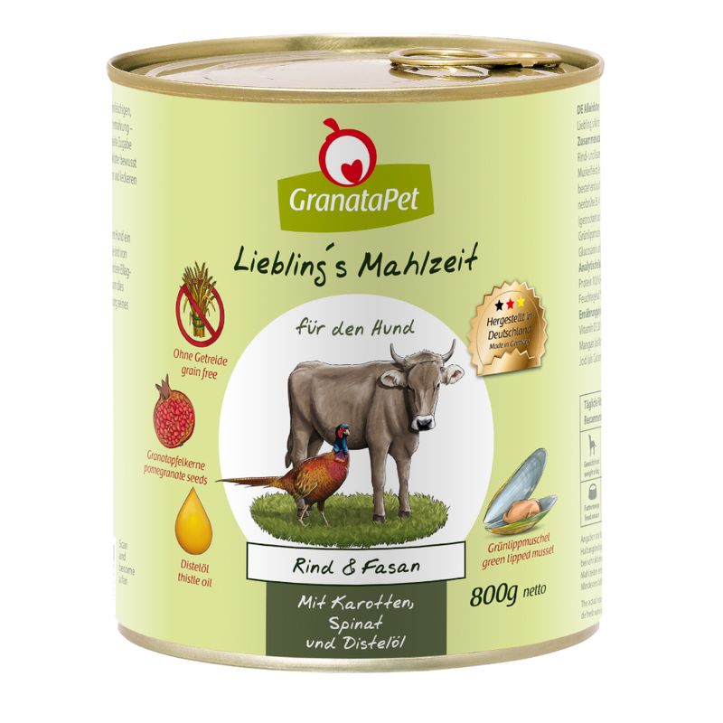 Probierpaket GranataPet Liebling's Mahlzeit 6 x 800 g