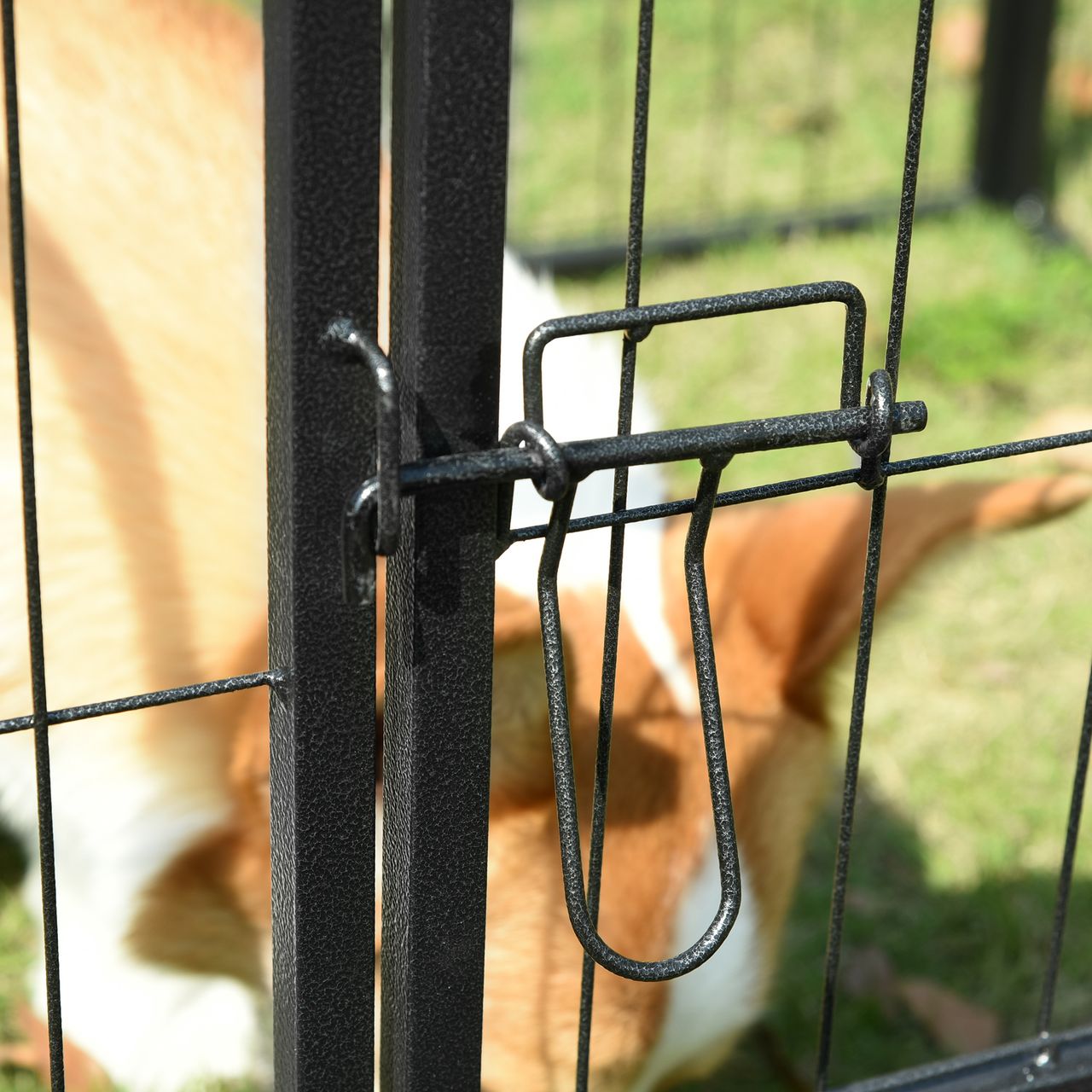 PawHut Welpenauslauf Laufstallr Laufgitter individuell gestaltbar Metall