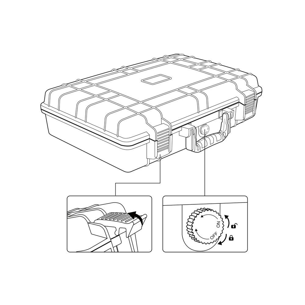 TOOLCRAFT Reiserucksack TOOLCRAFT TO-7859274 Universal Outdoor-Koffer 1 Stück (L x B x H) 504