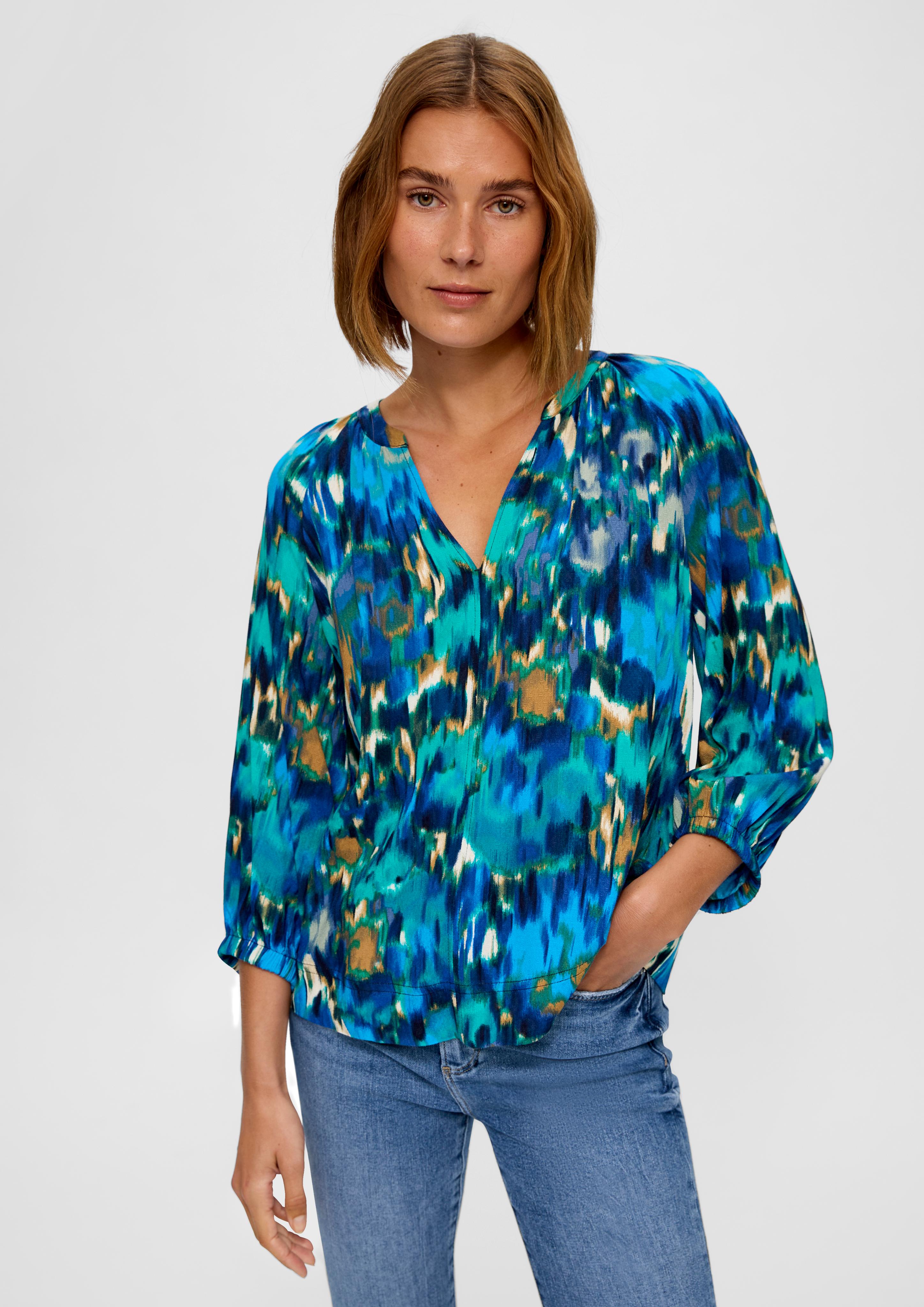 Gemusterte Bluse aus Viskose  2135719-59A0