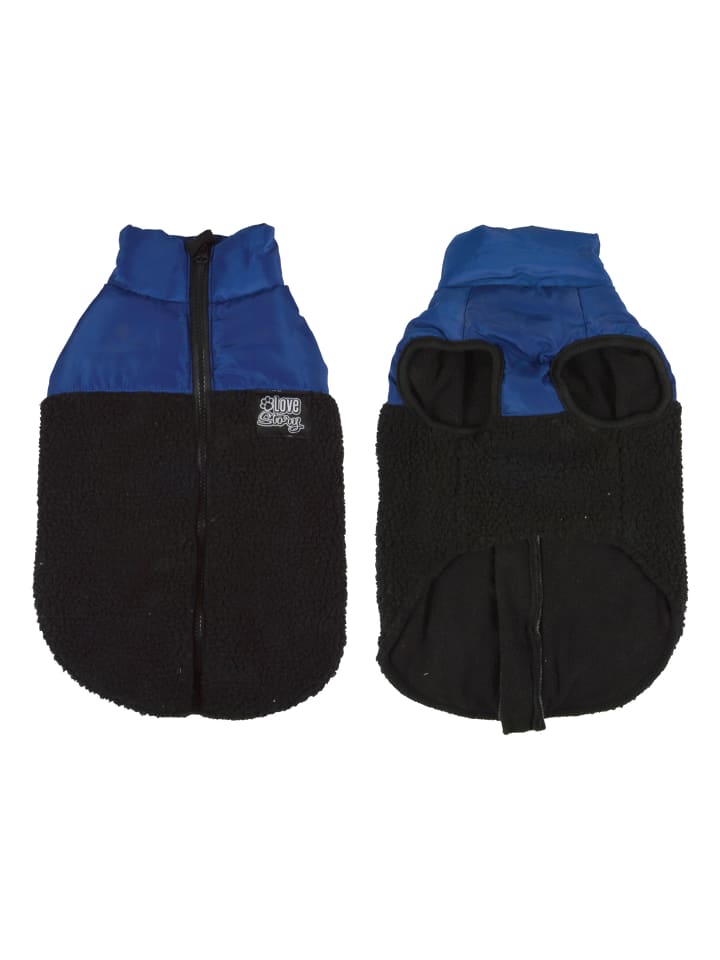 dynamic24 Hunde Mantel Winterjacke Hundemantel  in Blau günstig kaufen