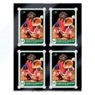UP - 130PT 4-Card Black Border UV ONE-TOUCH Magnetic Holder