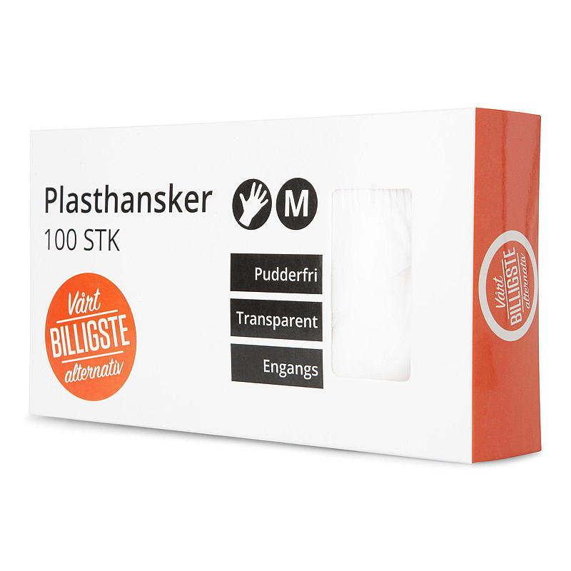 Soft Engangshansker 100 stk, plast