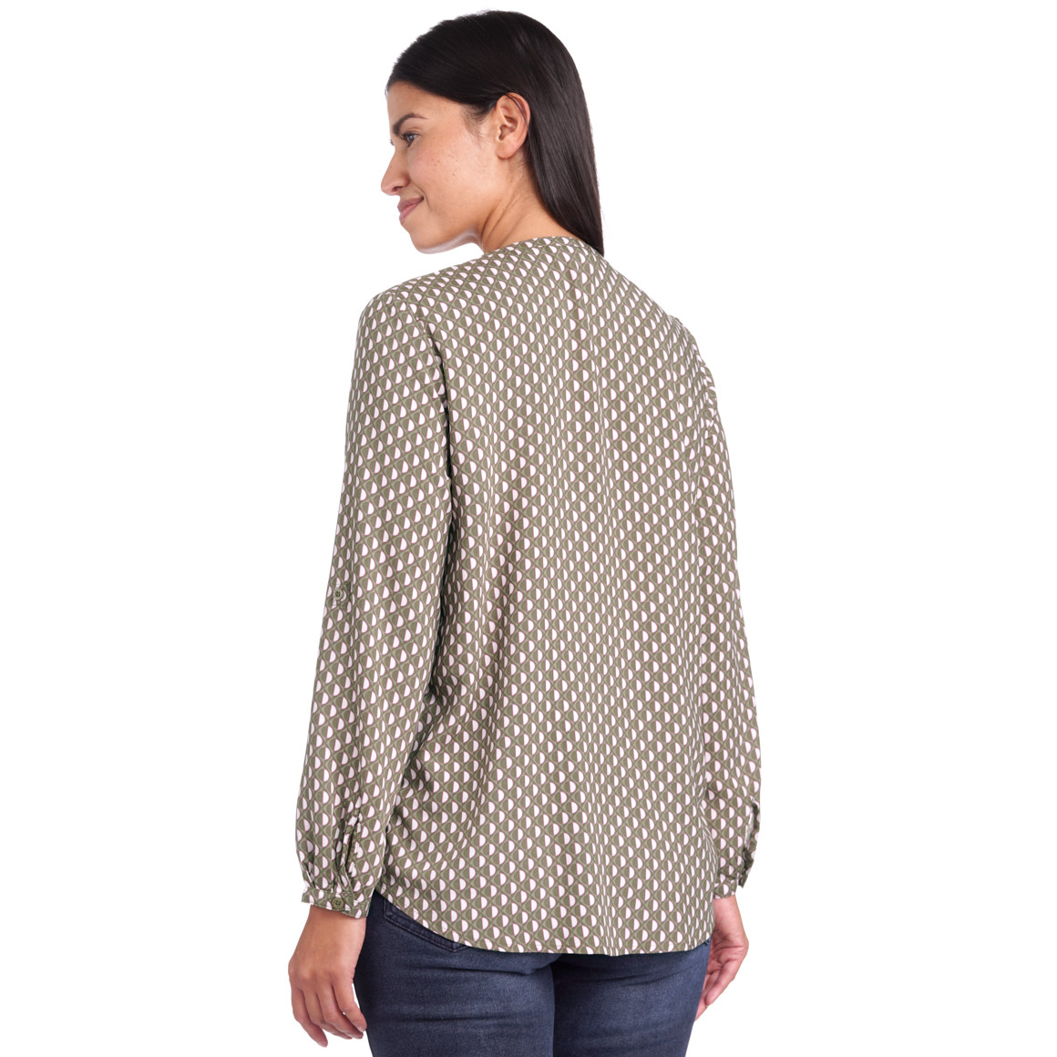 Damen Bluse mit Allover-Print
