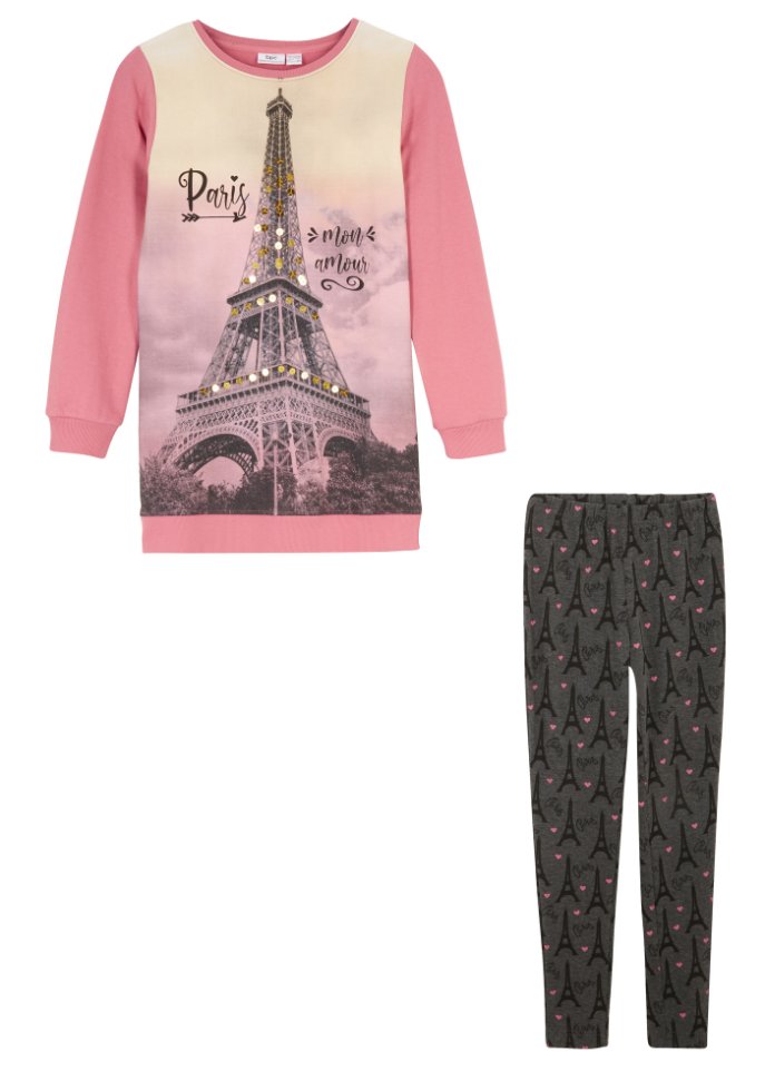 Mädchen Sweatshirt + Leggings (2-tlg. Set)