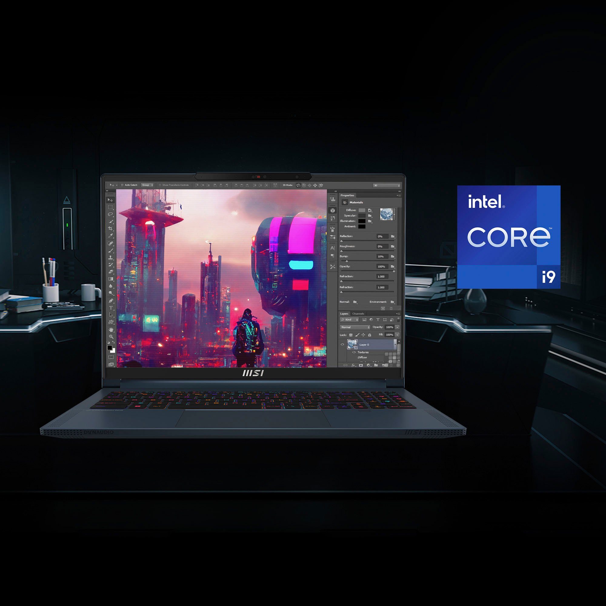 MSI Stealth 16 Studio A13VF-075 Gaming-Notebook (40,7 cm/16 Zoll, Intel Core i7 13700H, GeForce RTX 4060, 2000 GB SSD)