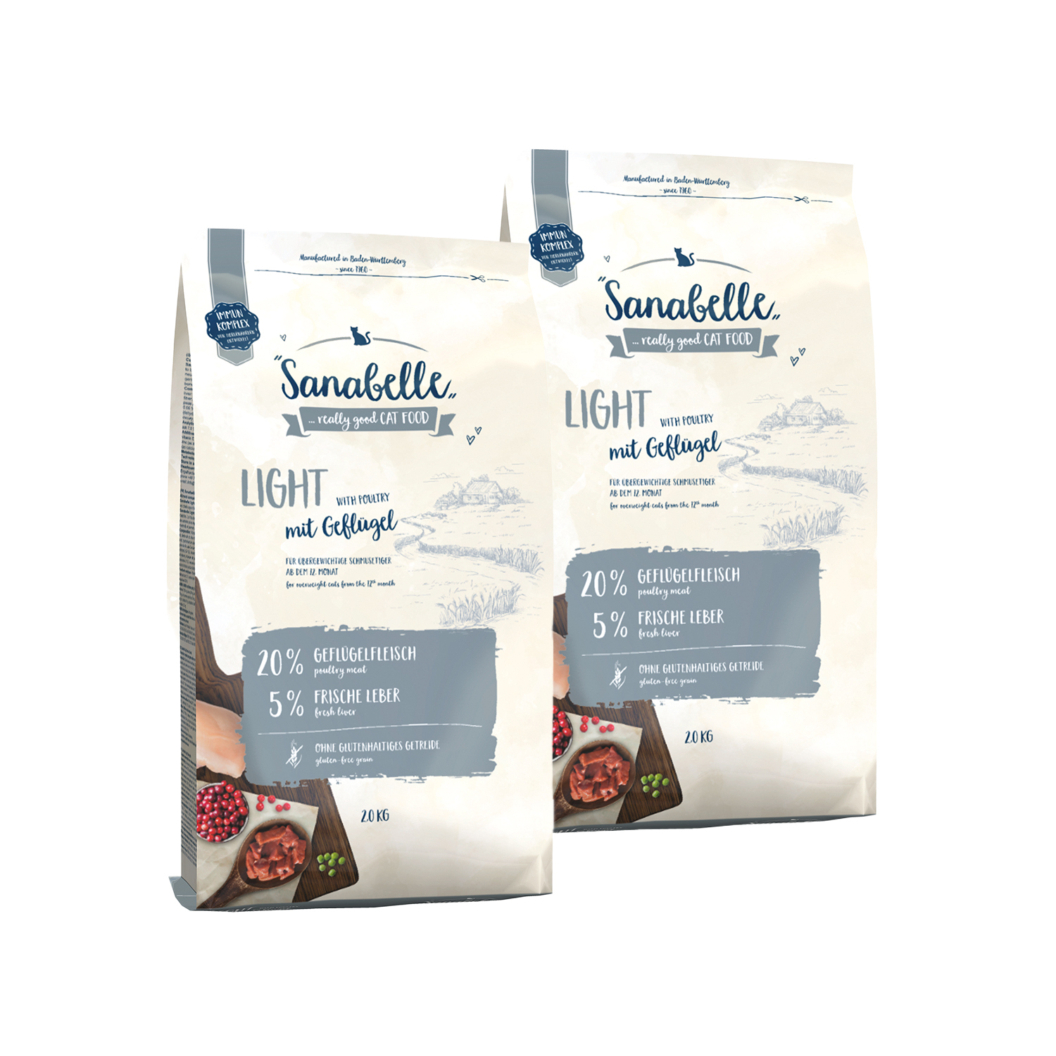 Sanabelle Trockenfutter Sanabelle Light 2x2 kg