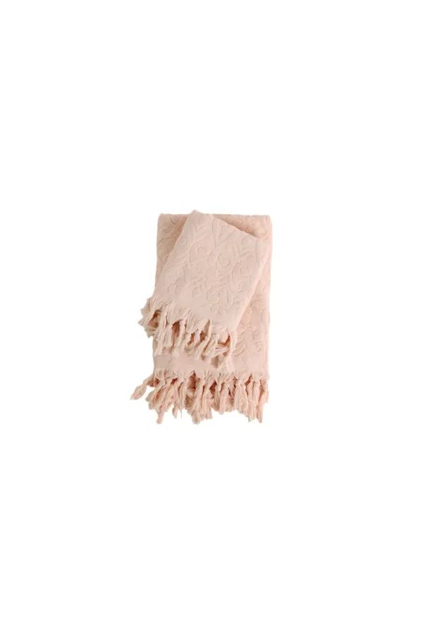 Çeyiz Diyarı  Naif Badetuch-Set mit Fransen – Lachs
