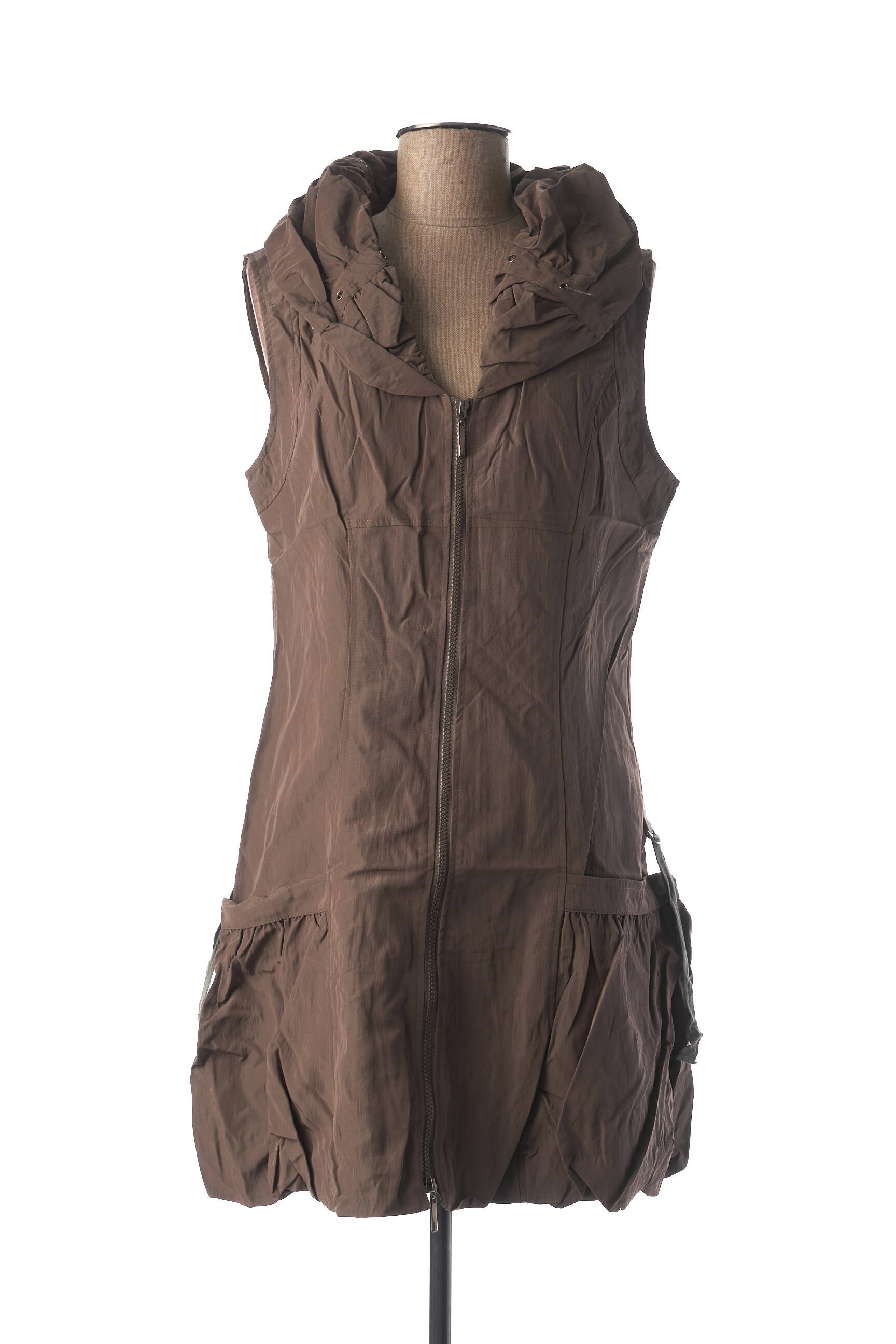 Franstyle Tuniquesansmanche Femme couleur marron