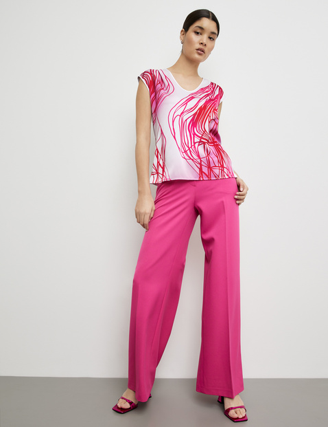 Shirt mit Satin-Front