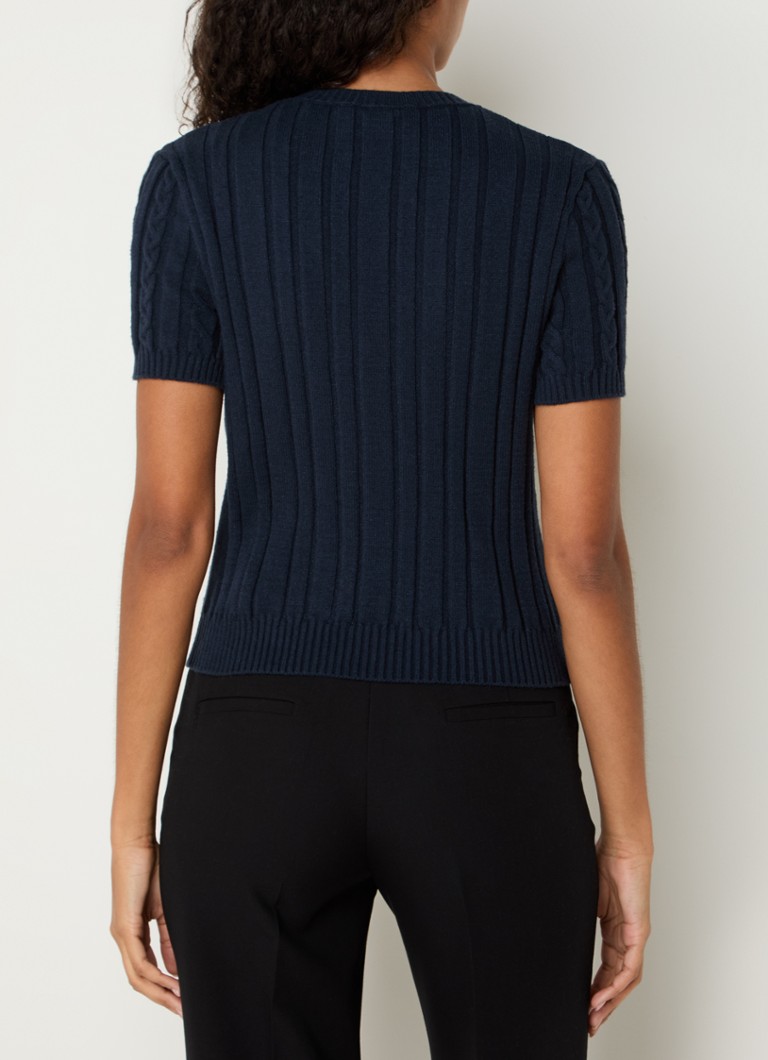 Benetton Cable-knit round neck top