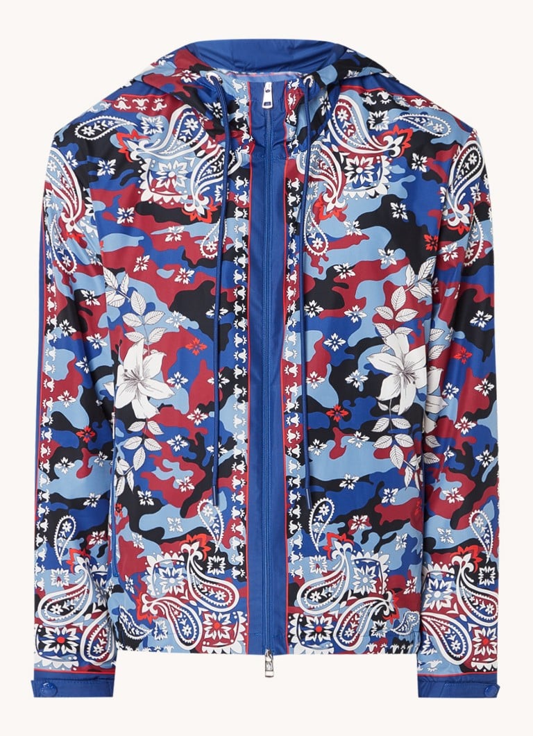 Moncler Hotay oversized fit windbreaker with paisley design