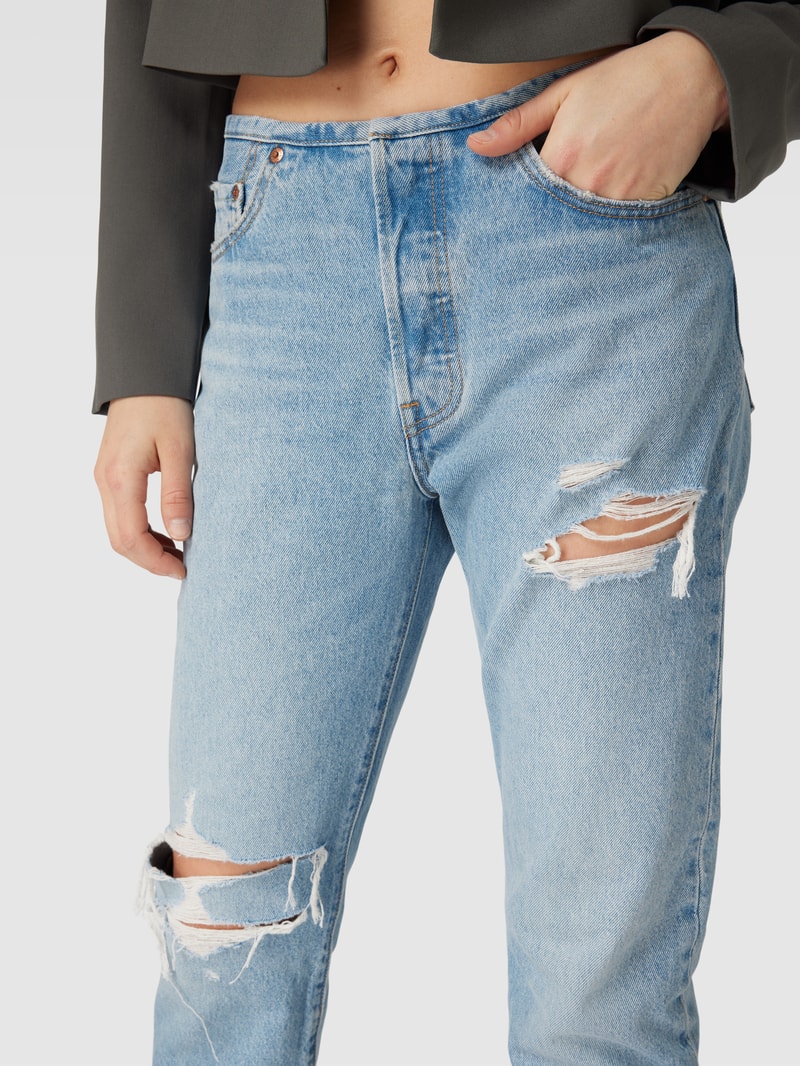 Jeans im Destroyed-Look Modell 'MINI' in hellblau