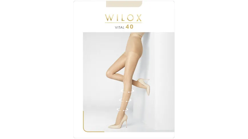 WILOX Damen Stützstrumpfhose VITAL 40 DEN teint