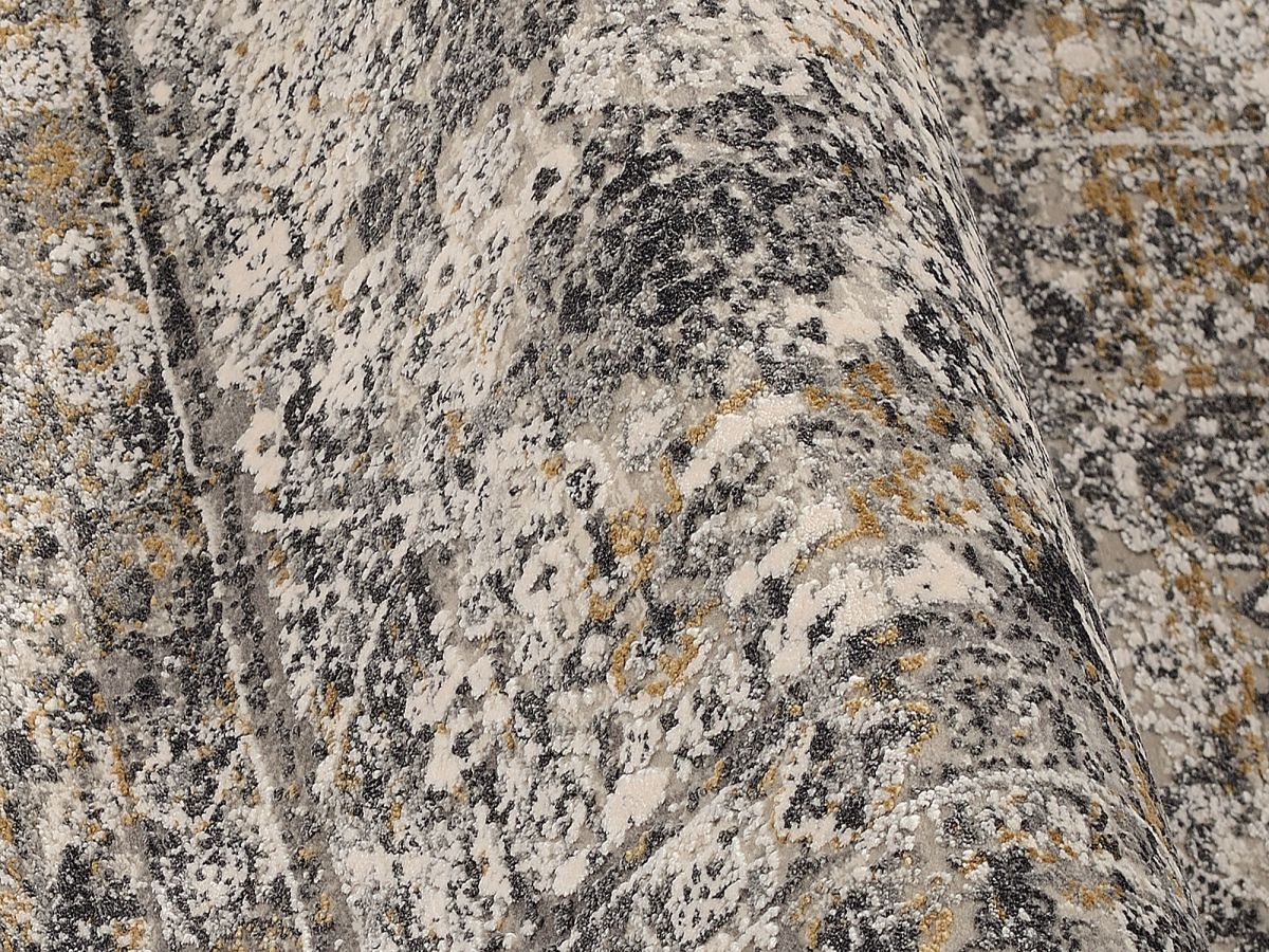 Webteppich Inka Grau-Gold 160 x 230 cm