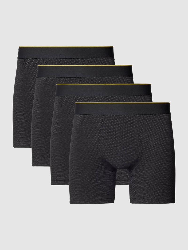 Trunks mit Strukturmuster in schwarz