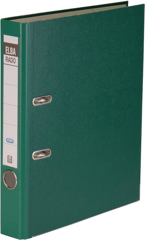 ELBA Rado Brilliant Ordner DIN A4 50 mm Grün 2 Ringe 100022607 Pappkarton, PP (Polypropylen)