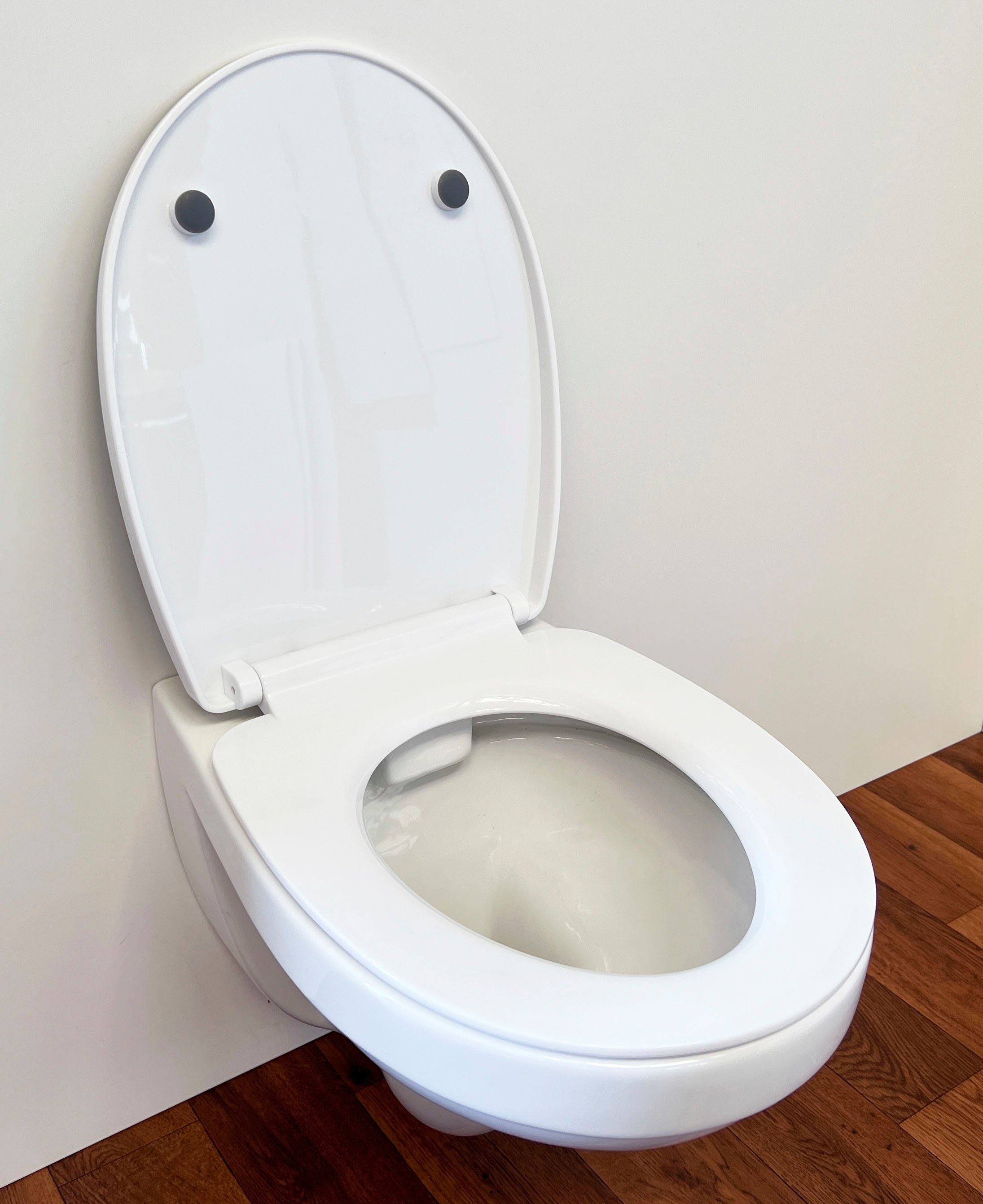 ADOB WC-Sitz Marmor grau, mit Absenkautomatik, zur Reinigung abnehmbar
