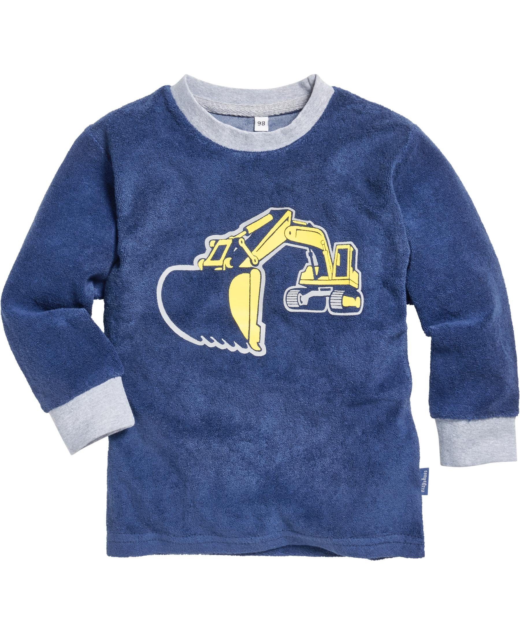 Playshoes Schlafanzug Schlafanzug Frottee Bagger