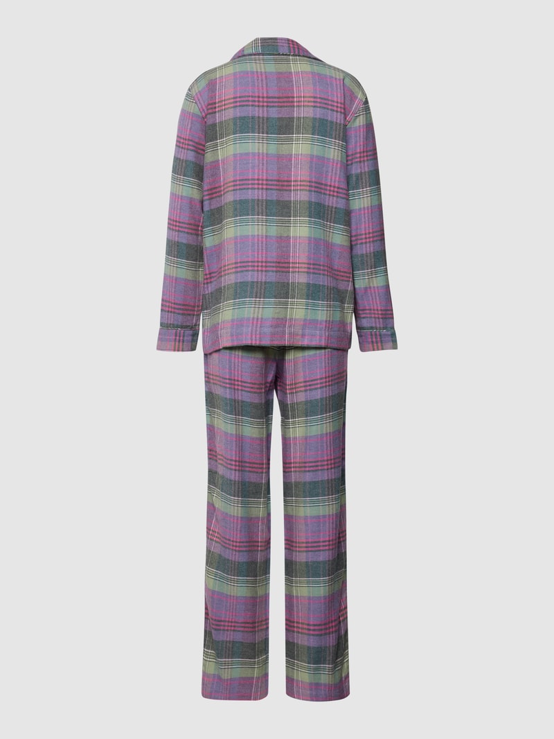 Pyjama mit Streifenmuster in lila