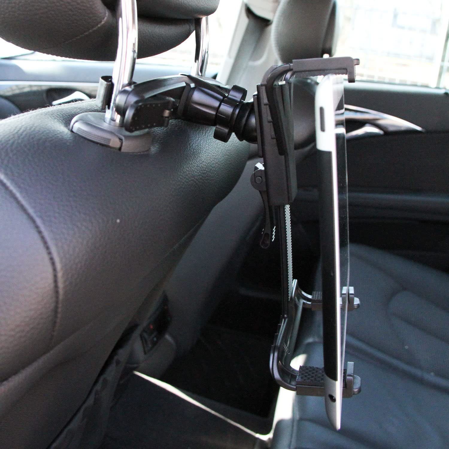Cartrend Universal Auto Rücksitz Halter Kopfstütze Tablet-Halterung, (Halterung KFZ PKW, 360° drehbar, verstellbar von 7
