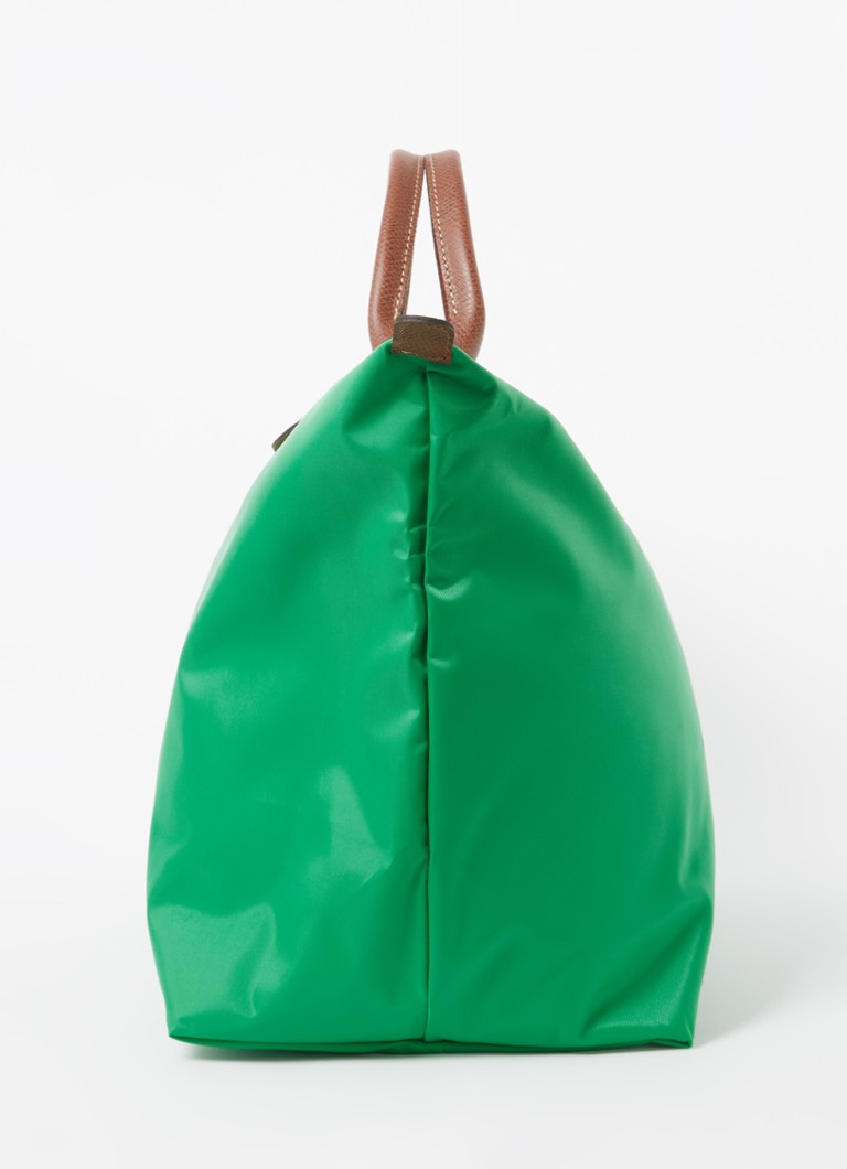 Geantă de weekend Longchamp Le Pliage Original cu detalii din piele