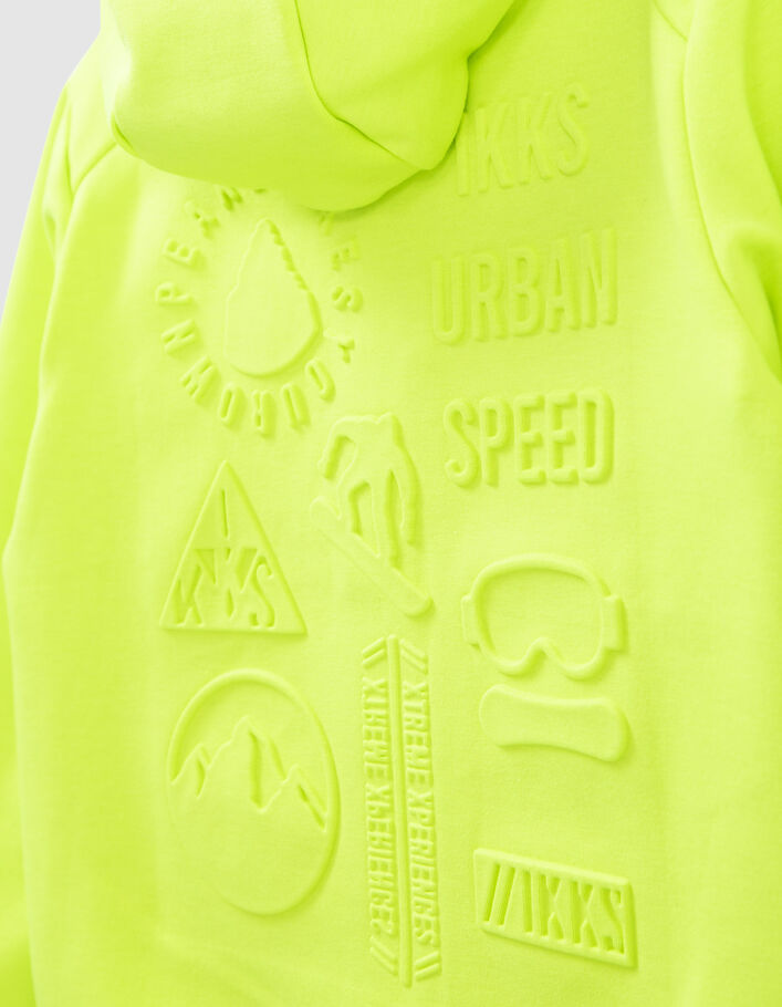 Cardigan vert fluo garçon