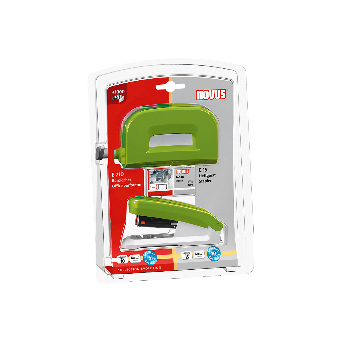 Locher & Heftgerät Set Twinset grün