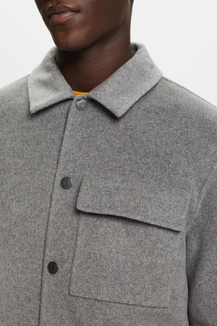 Jacke aus recyceltem Wollmix