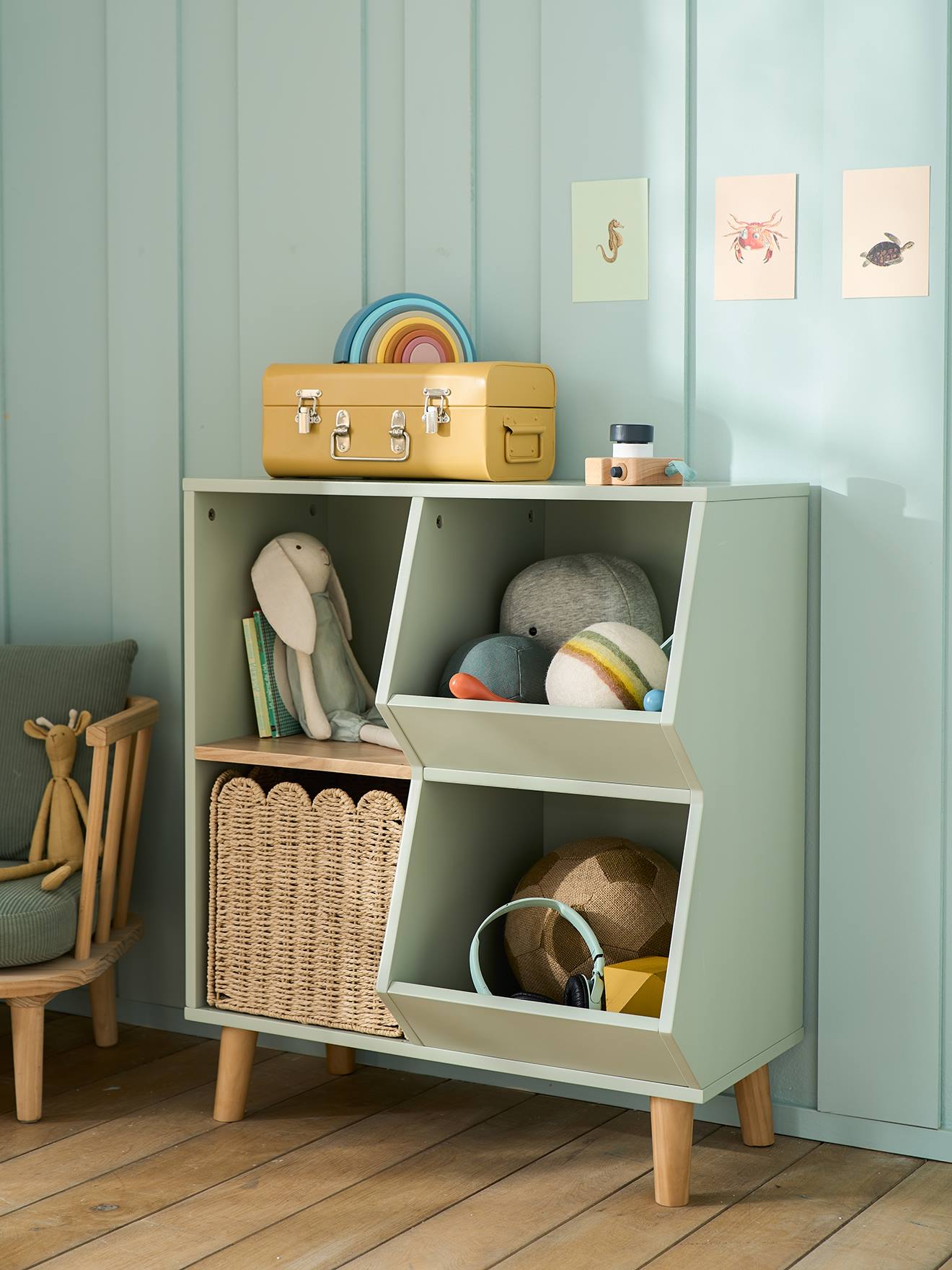Vertbaudet Kinderzimmer Regal - grün