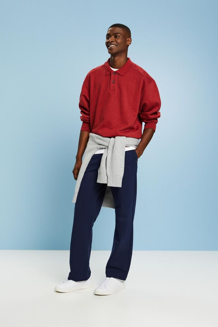 Langärmliges Polo-Sweatshirt