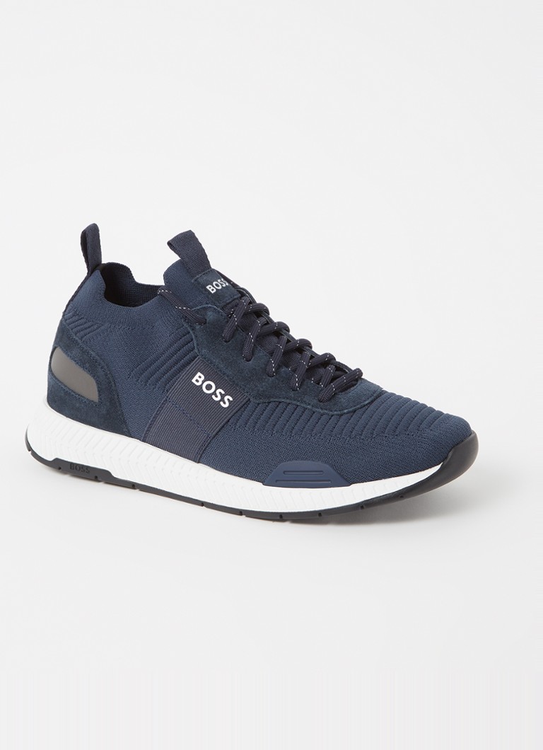 Teniși HUGO BOSS Titanium Runn cu detalii din piele întoarsă