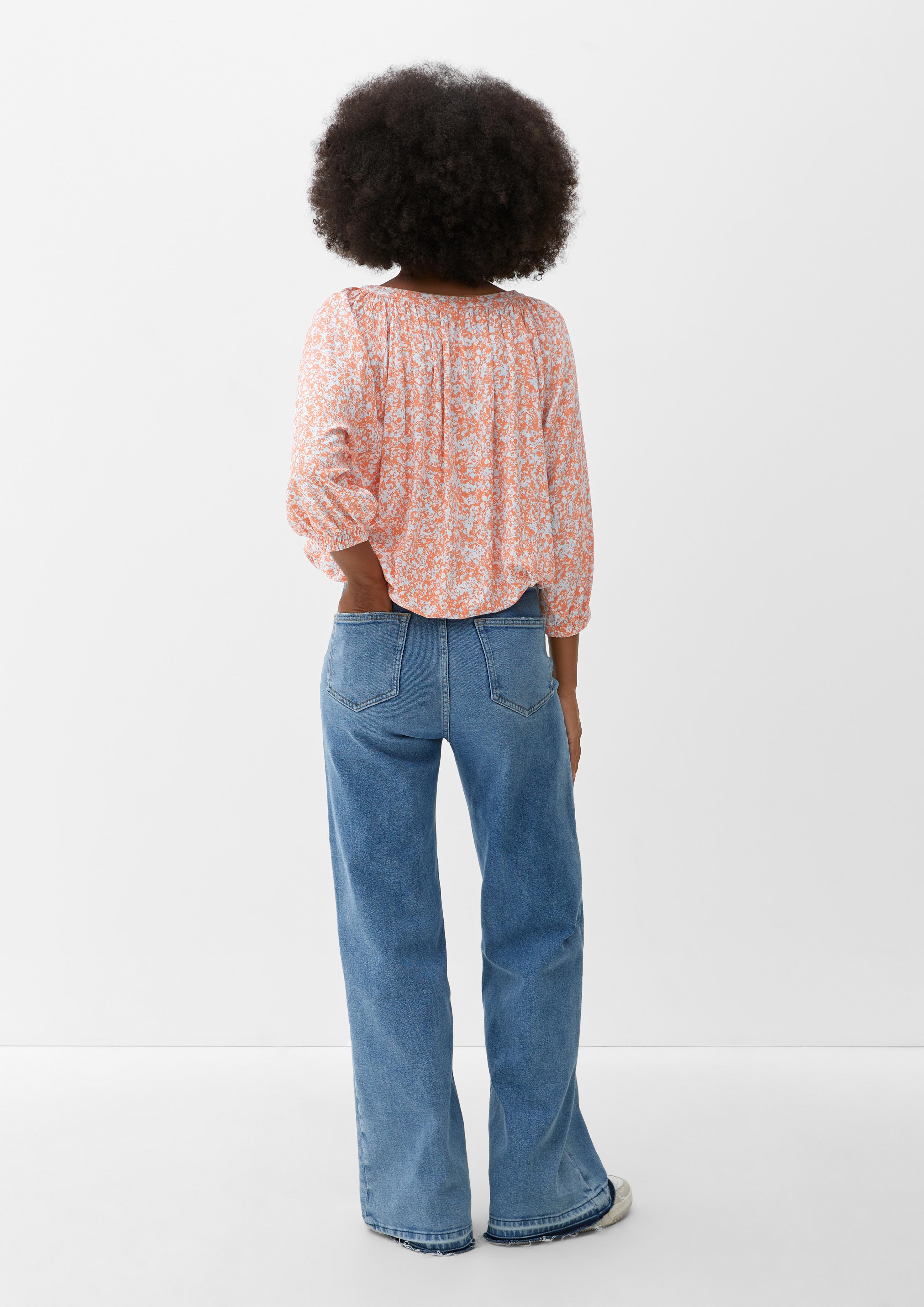 Viskosebluse mit Allover-Muster  2128336-27A1
