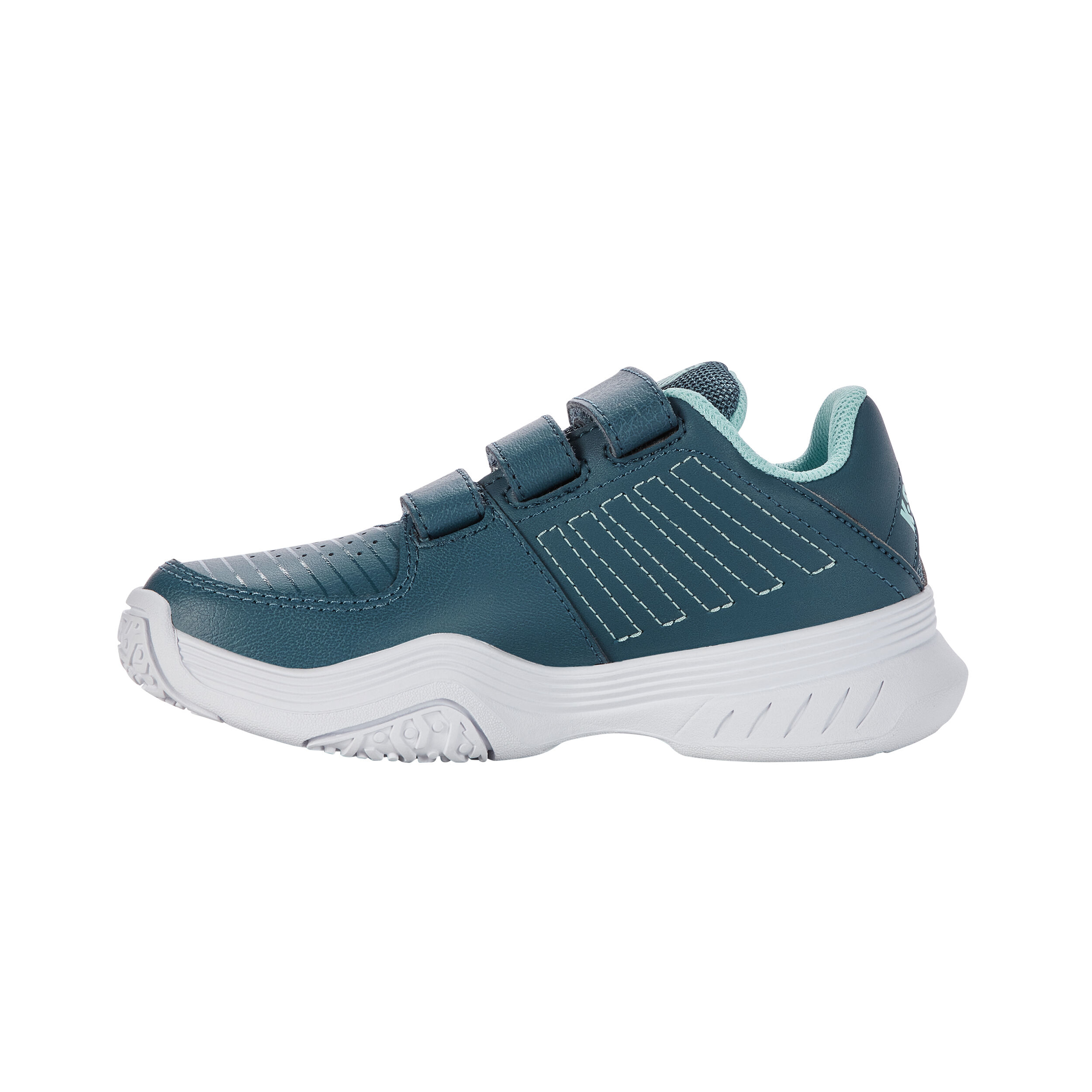Court Express Strap Omni Allcourtschuh Kinder - Petrol, Weiß