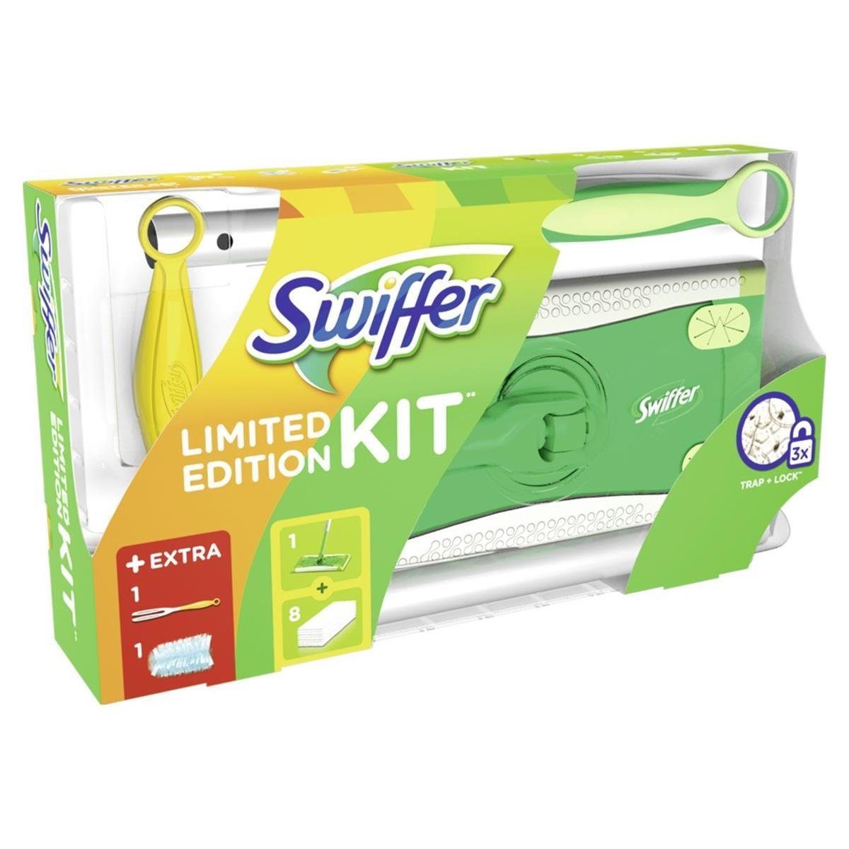 Swiffer Swiffer Starter Set Bodenwischer+8 Tücher Staubmagnet + 36er Trocken T Fussbodenreiniger