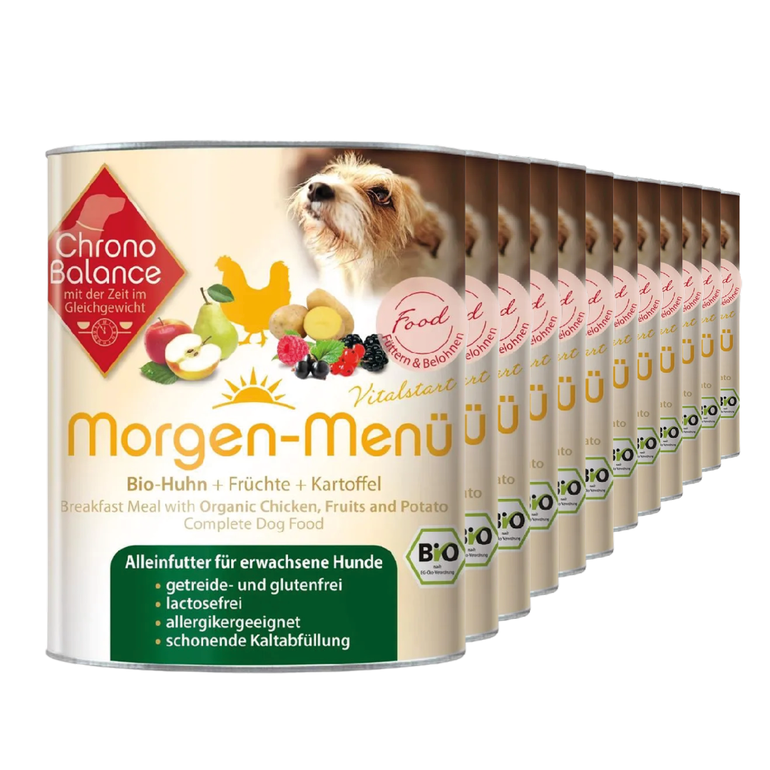 ChronoBalance Hundenassfutter ChronoBalance Morgen Menü Huhn mit Früchten und Kartoffeln