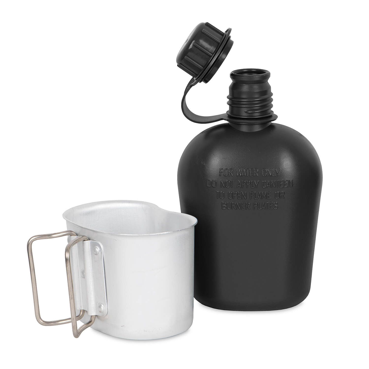 US Feldflasche m. Becher u. Hülle
