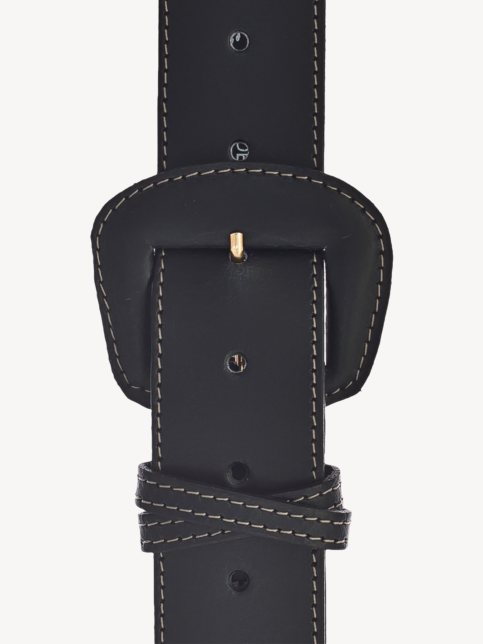 Ceinture de taille en cuir - noir