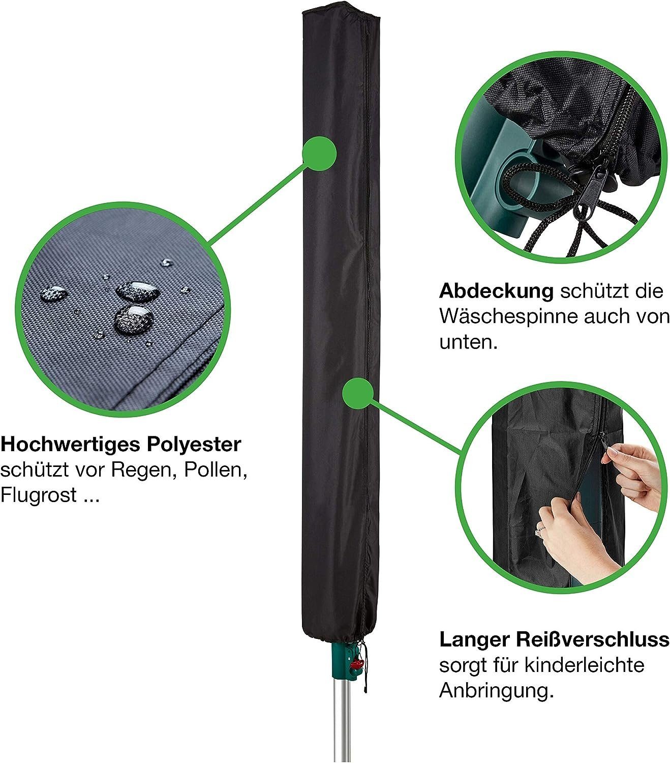 ZmdecQna Wäschespinne-Schutzhülle Schutzhülle für Wäschespinne Premium Abdeckung zum Schutz