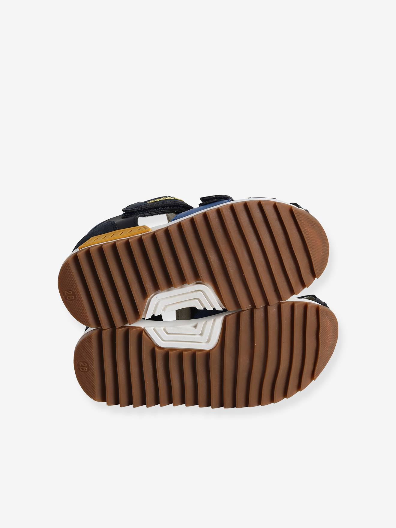 Vertbaudet Kinder Klett-Sandalen - set blau
