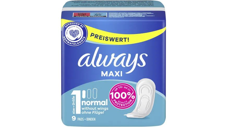 Always Maxi Damenbinden Classic 9ST Sparpaket