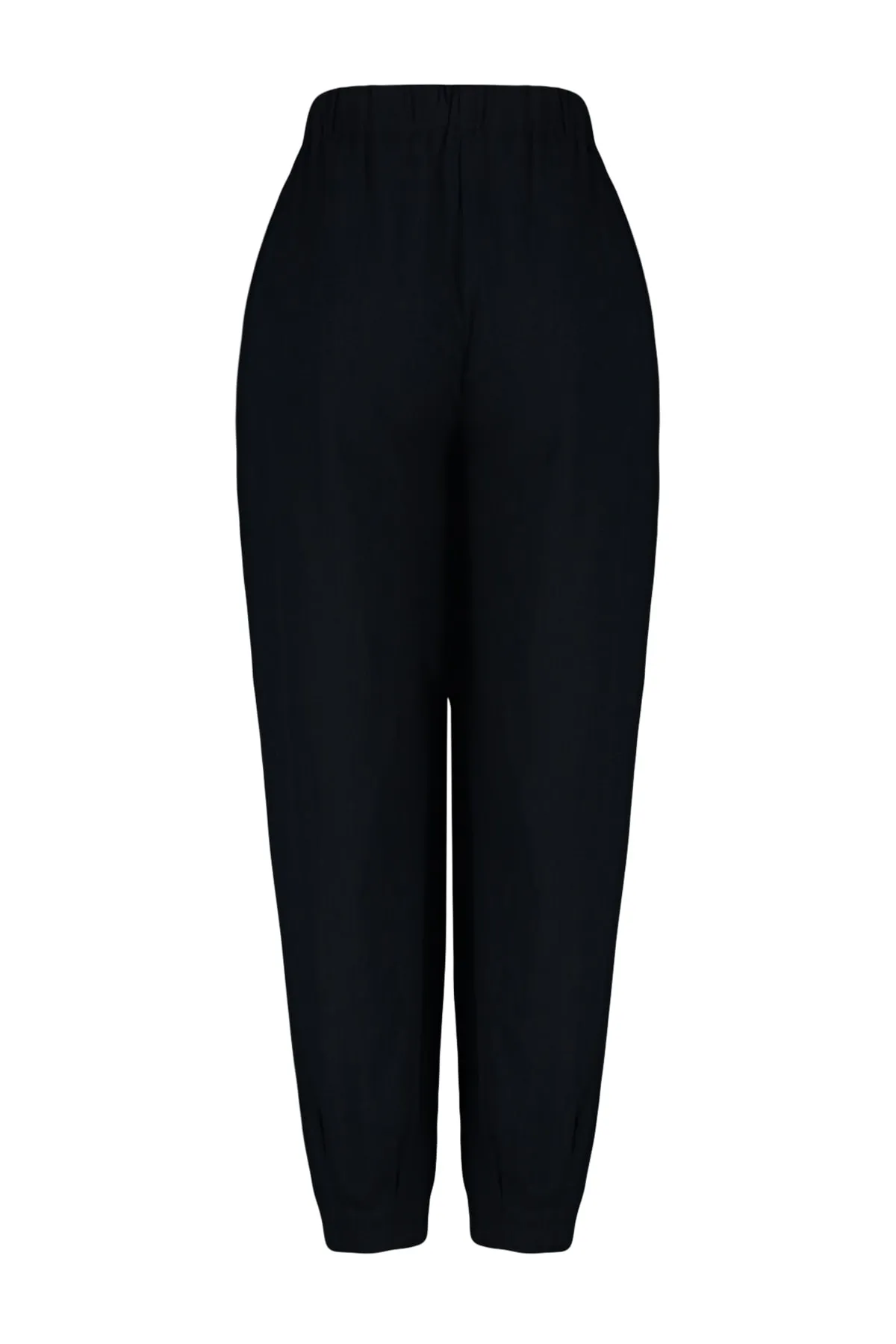 Trendyol Collection  Schwarze gewebte Hose aus 100 % Baumwolle TBESS23PL00015