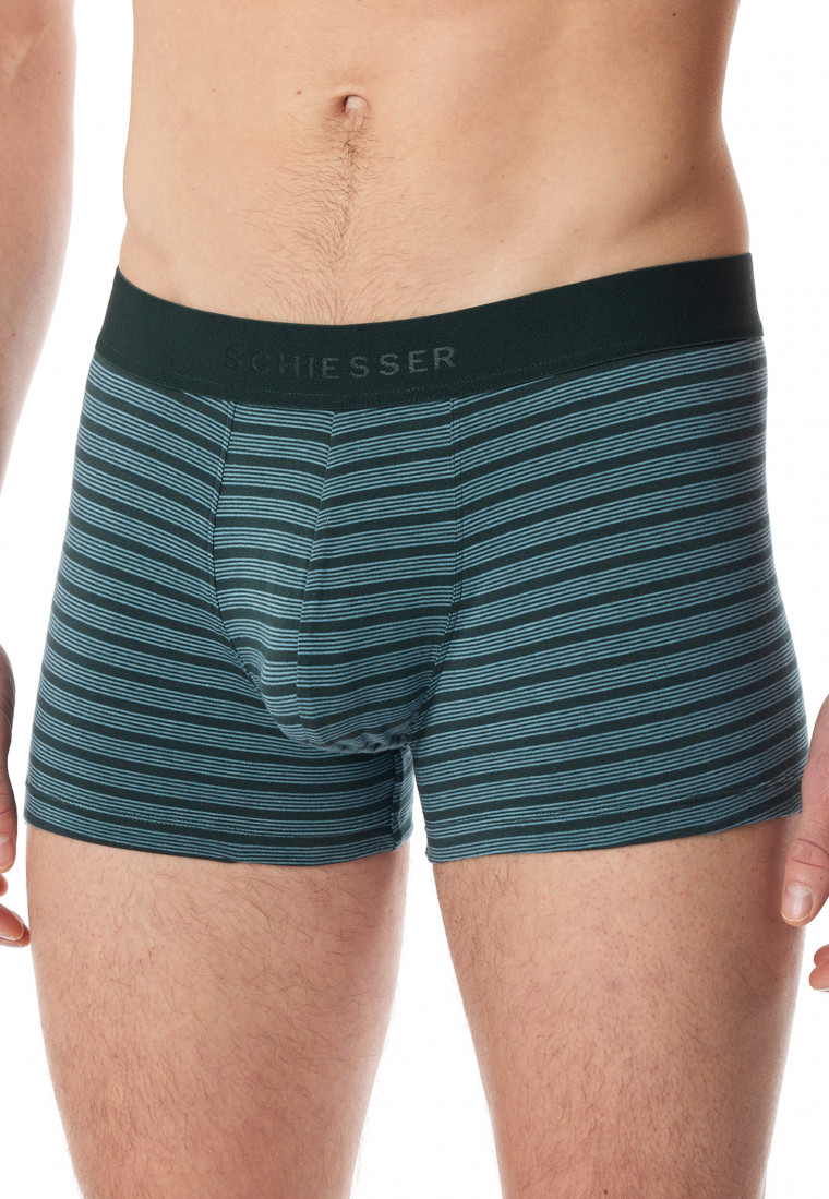 Shorts 3er-Pack Organic Cotton Webgummibund uni/gestreift mehrfarbig - 95/5