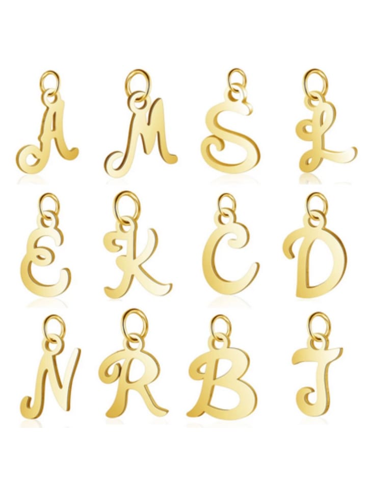 Bungsa Buchstaben-Anhänger in Gold günstig kaufen