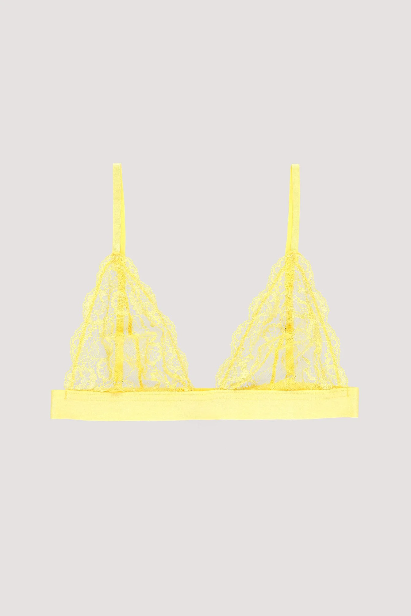 Elastisches Triangel-Top mit Spitze